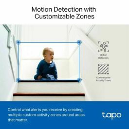 TP-Link TC72 Cámara de Seguridad IP Interior 2K QHD Wi-Fi Visión Nocturna Detección Movimiento Control PTZ Compatible con Alexa/Google