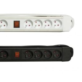 Chacon Regleta Multitoma 8 Tomas 16A con 2 Interruptores, Protección Sobrecarga, Cable 1.5m, Negro Chacon Regleta Multitoma 8 Tomas 16A con 2 Interruptores, Protección Sobrecarga, Cable 1.5m, Negro