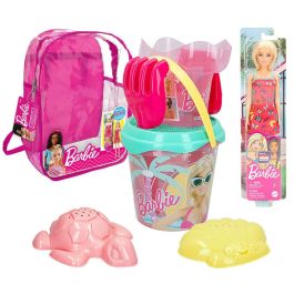 Cubo de playa barbie 18 cm con accesorios y muñeca barbie en mochila Precio: 18.58999956. SKU: B1ANYKDB9P