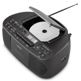 Medion MED4061275057881 Radio CD K7 FM 2x3W RMS Negra