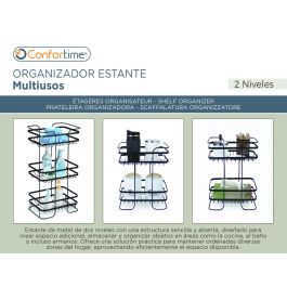 Estantería Metal Multiuso 2 Niveles Inde (4 Unidades) Estantería Metal Multiuso 2 Niveles Inde (4 Unidades)