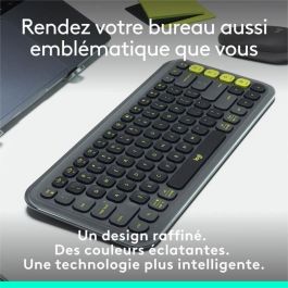 Teclado - Inalámbrico - Logitech - Teclas Pop Icon - AZERTY - Grafito