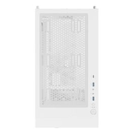 GENESIS Diaxid 605 ARGB Carcasa PC Gaming Midi Tower Blanco con Panel Vidrio Templado, Soporte AIO 420mm y USB-C