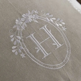 Today Cojín TOD1700216549240 Slub x Chambray x Bordado Berenice 40 x 40 cm