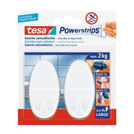 Tesa Powerstrips 58013 Colgador Ovalado Blanco hasta 2kg