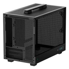 Deepcool Caja Ordenador Gaming CH160 Mini-ITX, ABS+SPCC+Cristal templado, Soporte para Mini-ITX, 3 Slots de expansión