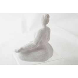 DKD Home Decor Figura Urban Blanco Resina Chica Yoga 15 x 24 x 27.5 cm (4 Unidades)