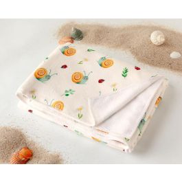 KioKids Toalla Playa Piscina Microfibra Secado Rápido Caracoles Happy Summer Beige 75x150 cm con Bolsa Precio: 6.99886748. SKU: B1B32CKSJG