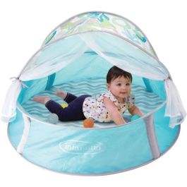 Infantino INF0773554031270 Piscina de bolas evolutiva 3 en 1 con capota anti-UV y mosquitera