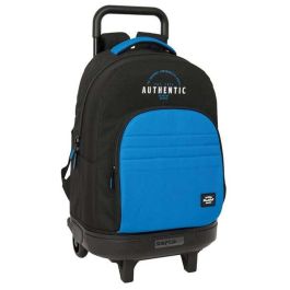 Mochila Escolar con Ruedas BlackFit8 Underground Azul Negro 33 x 45 x 22 cm Precio: 54.58999942. SKU: B18RLLWA5G