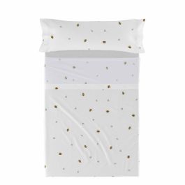 Juego de Sábanas HappyFriday HF Mini Honey Multicolor Cama de 105 2 Piezas