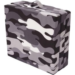 Sillón bajo plegable - SAMBA - Gris - Multiposiciones - Camuflaje militar - 190 x 70 x 9 cm Precio: 44.68999964. SKU: B18QQRQ2B2