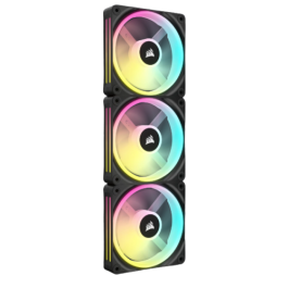 Corsair CO-9051002-WW Ventilador 12 cm Negro, Blanco, 3 Piezas, LED Multi, PWM, 480-2400 RPM, 63.1 CFM