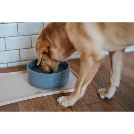 Comedero para Perro Hunter OSBY GLAZED Azul Cerámica 2,5 L