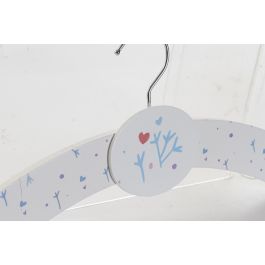 Percha Baby DKD Home Decor Rosa Azul 1.2 x 16 x 35 cm (8 Unidades)