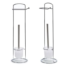 Escobillero Portarrollos Metal Plata Berilo 16.5x59x16.5 cm (6 Unidades) Escobillero Portarrollos Metal Plata Berilo 16.5x59x16.5 cm (6 Unidades)