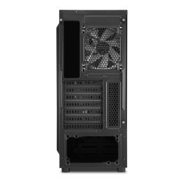 SHARKOON Midi Tower TK4 RGB Negro con Iluminación RGB para PC Gaming ATX, mATX, Mini-ITX y Ventana Lateral
