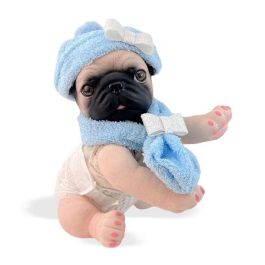 Anireal perro pug canela ref: 60110-24 35 cm Precio: 46.745325. SKU: B17ZQM42N7