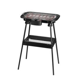 Edm Barbacoa Eléctrica de Pie 2000W 48x35x70cm con Parrilla Antirotura y Cocina sin Humo