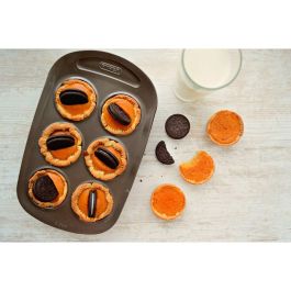 Pyrex 1452001 Molde para muffins Redondo, Acero al carbono, Antiadherente, 6 cavidades