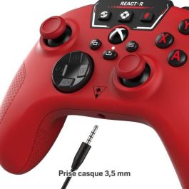 Turtle Beach 731855007349 Mando gaming con cable REACT-R Rojo para Xbox Series X|S, Xbox One y PC Windows