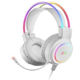 Mars Gaming MHRGBW Auriculares Gaming con Micrófono, RGB Flow, Sonido Ultra-BASS 3D, Cancelación Ruido, Jack 3.5mm, Blancos, Multiplataforma Precio: 27.50000033. SKU: B1444K25FZ