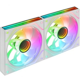 Mars Gaming MF-3DPROX2R Pack 2 Ventiladores 12cm ARGB Blancos