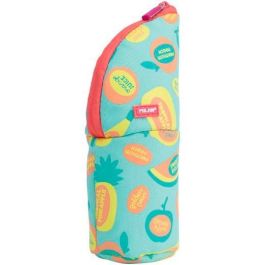 Milan Portatodo Vertical Serie Especial Frutikis Verde-Naranja, diseño de macedonia de frutas tropicales, poliéster 21x11,5x8 cm Precio: 6.50000021. SKU: B1HRXWQRJA