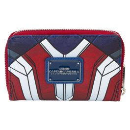 Loungefly Cartera Brave New World Capitán América Marvel, Billetera Piel Vegana con Cremallera y Ranuras para Tarjetas