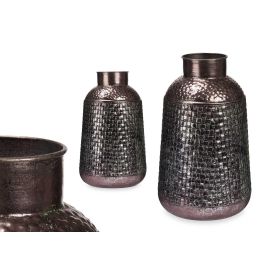 Jarron Relieve Ancho Plata Envejecido Giftdecor 22X39CM (4 Unidades) Precio: 58.49999947. SKU: B16TAXRGZQ