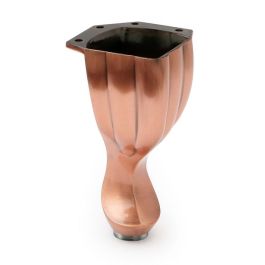 Q&Q Pata Zamak Modelo Saray H140 Acabado Cromo | Pata de Mueble o Sofá de Zamak 140 mm