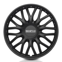 Sparco Tapacubos Roma Negro 16" SPC1696BK 4 Unidades