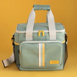 Bolsa Térmica Quid Sugar Verde 28 x 22 x 26 cm (6 Unidades)