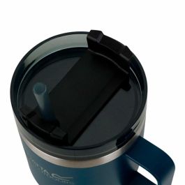Vaso con Pajita Regatta Thermo Insulated Mug Azul oscuro 600 ml Acero Inoxidable