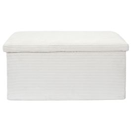 Home Deco Factory Banco Puf Plegable Scott Beige Cocooning 76x38x38 cm