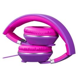 AURICULARES DIADEMA HIDITEC COOL KIDS PURPLE - ALTAVOCES 40MM - 92DB - MICRÓFONO INTEGRADO EN CABLE - CONECTOR 3.5MM - PLEGABLES