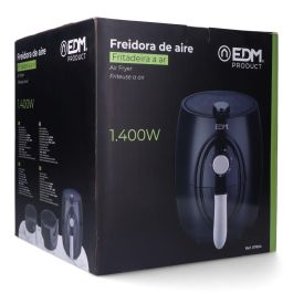 Edm Freidora de aire 3,6L 1400W Ref. 07788. Promoción regalo papel freidora aire 100 uds. Temperatura regulable 80-200C.