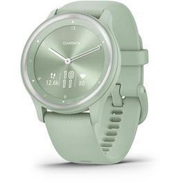 Garmin vivomove Sport Reloj inteligente híbrido con GPS y seguimiento de actividad, color menta y plata
