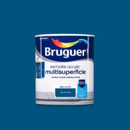 Bruguer Esmalte Acrílico Multisuperficie Azul Luminoso Brillante 750 ml Interior/Exterior Precio: 21.6900002. SKU: S7902824