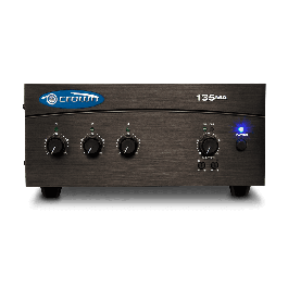 Crown 135MA Mezclador Amplificador 35W para Audio Comercial con 3 Entradas y Salida de 8 Ohmios