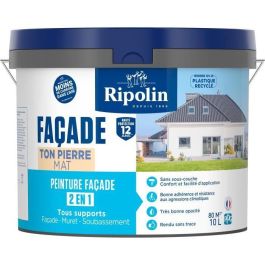 Pintura fachada clásica 2 en 1 - RIPOLIN - 474647 - Tono piedra - Mate - 10 L Precio: 124.50000002. SKU: B1GDSXL6WD