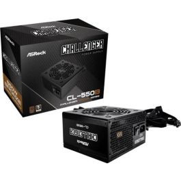 ASRock Fuente de Alimentación CL-550B, 550W, 80 PLUS Bronze, Active PFC, 120mm, PCI-E x4, SATA x4, 90-UXC055-BNEAAA