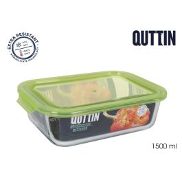 Fiambrera rectangular con tapa verde 23x17.5 cm Quttin (6 Unidades) Precio: 24.50000014. SKU: B1FSN9B53K