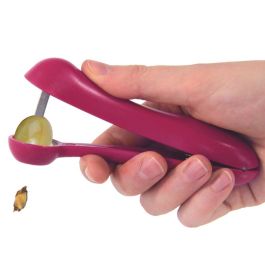 Cook Concept Deshuesador Cereza Y Aceituna Gris Burdeos Blanco Roto Medidas 3x12.5x4.5 cm