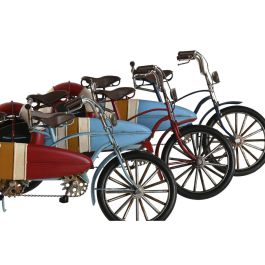 DKD Home Decor Figura Decorativa Vehículo Náutico Estilo Atlántico Metal 10x15x31 cm Azul Rojo Azul Marino (Lote 3 Unidades Surtidas)