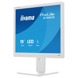 Iiyama ProLite B1980S-W1 - Monitor de 19" 1280x1024 (5:4), Panel TN, 75Hz, 3ms, 250 cd/m², Ajuste en Altura, Pivote, Altavoces, Blanco