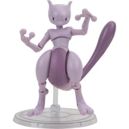 BANDAI BAN3701405825614 Figura de Acción Coleccionable Pokémon Mewtwo 12 cm, ultra articulada y muy detallada.