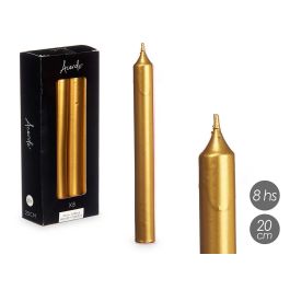 Set 8 Cirios Oro 20 Cm 8 Horas Acorde (12 Unidades) Set 8 Cirios Oro 20 Cm 8 Horas Acorde (12 Unidades)