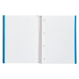 Cuaderno Espiral Liderpapel A4 Micro Jolly Tapa Forrada 140H 75 gr Cuadro 5 mm 5 Bandas 4 Taladros Color Negro