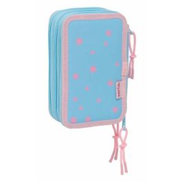 Safta Plumier Escolar Triple Estuche Stitch Happy con 37 Piezas y 3 Cremalleras 195x125x55 mm Safta Plumier Escolar Triple Estuche Stitch Happy con 37 Piezas y 3 Cremalleras 195x125x55 mm